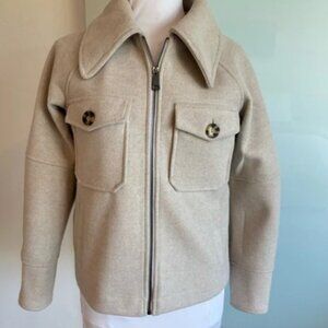 Avec Les Filles Beige Pea Coat S